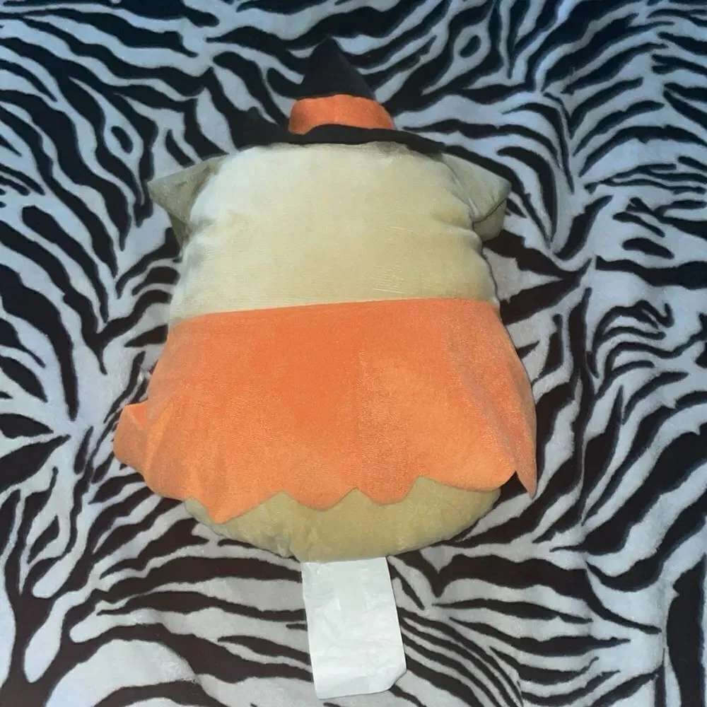 New with tags target bullseye dog plush in witch costume Halloween throw pillow